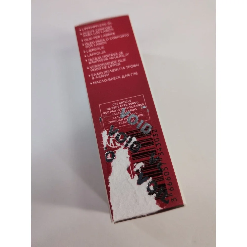 NIB HTF😍Clarins Paris Lip Comfort Oil 27 Fleeting Dew Hydrating Gloss 7ml .02oz